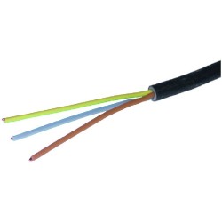 RIGID CABLE R2V BLACK 3 WIRES 15 MM