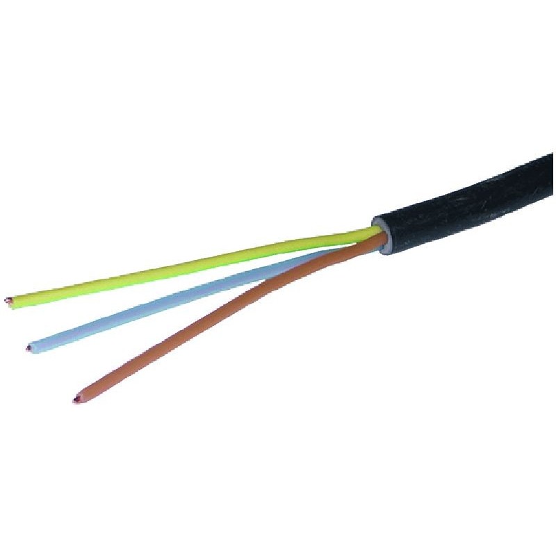 RIGID CABLE R2V BLACK 3 WIRES 15 MM