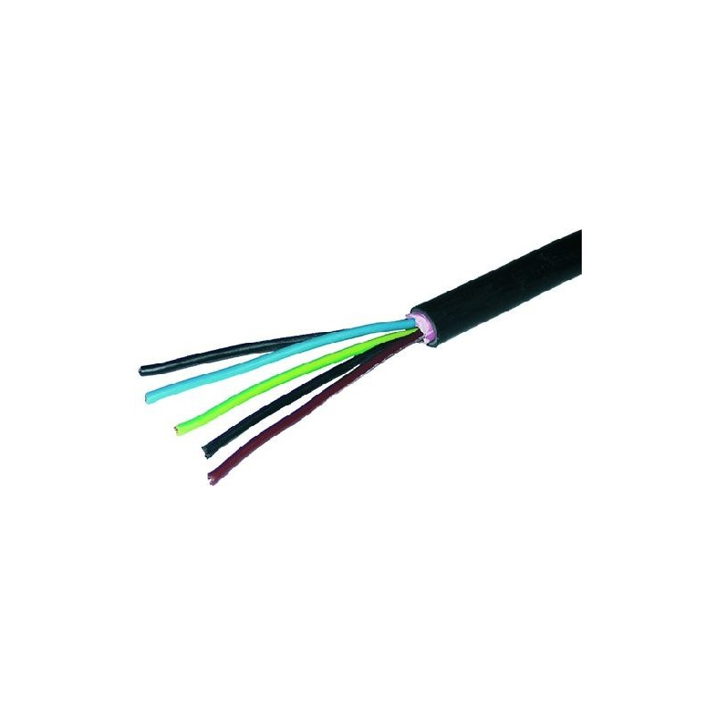 RIGID CABLE R2V BLACK 5 WIRES 15 MM