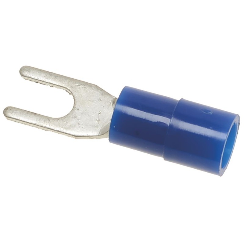 CABLE TERMINAL BLUE FORK  32 MM 100PCS