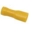 YELLOW FEMALE FASTON F 63X08 MM 100PCS