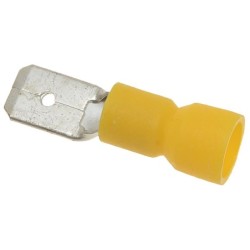 YELLOW MALE FASTON 63X08 MM...