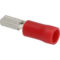 CABLE TERMINAL RED F 28X08 MM 100 PCS