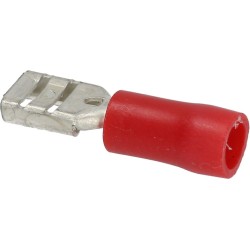 CABLE TERMINAL RED F 48X08 MM 100 PCS