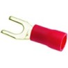 CABLE TERMINAL RED FORK  4 MM 100 PCS