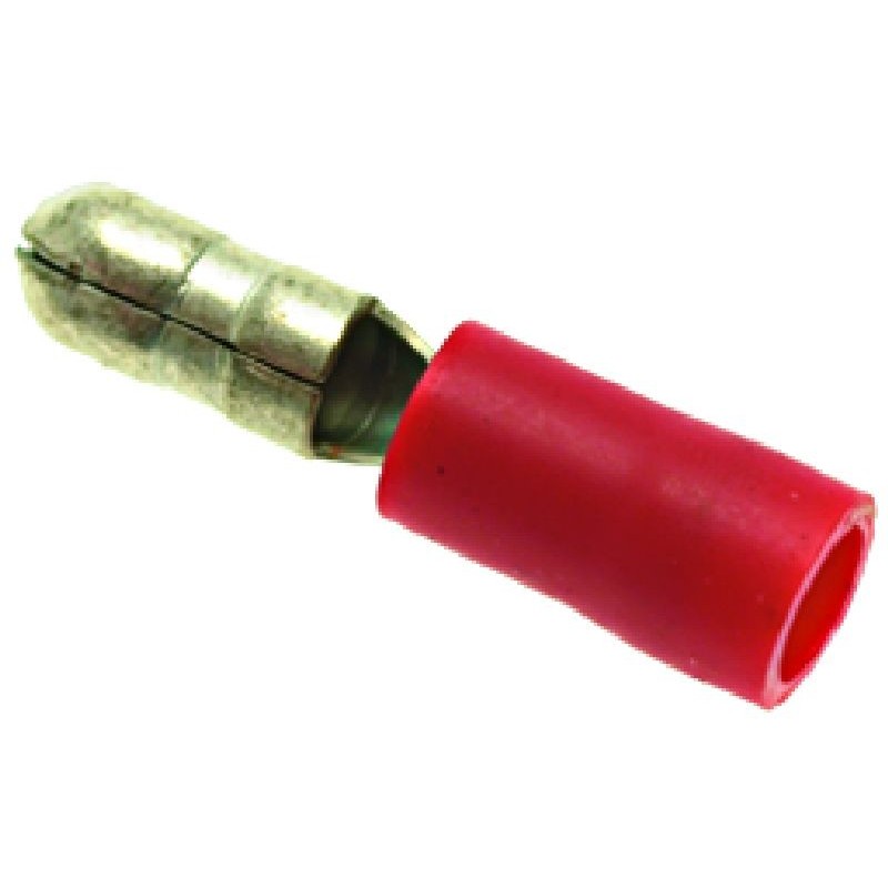 CABLE TERMINAL RED PLUG M  4 100 PCS