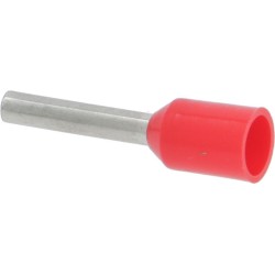 END PIPE RED 15X8 MM 100 PCS