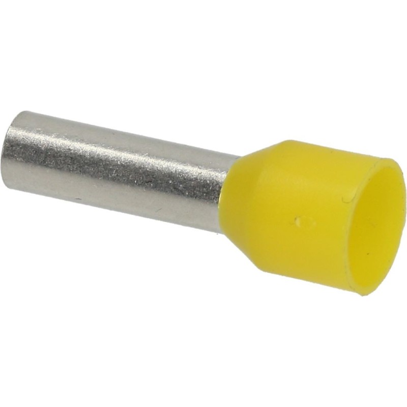 TUBETTO TERMINALE GIALLO 6X12 MM 100 PZ