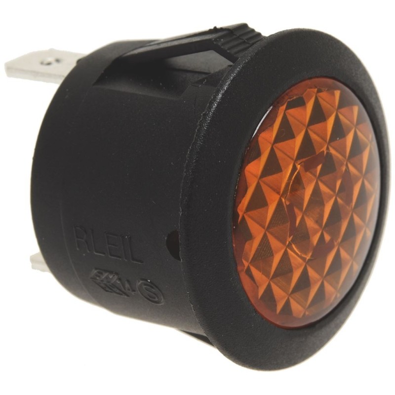 INDICATOR LIGHT YELLOW  20 MM 250V