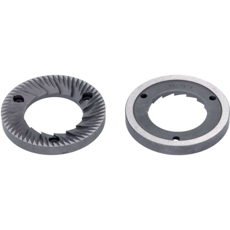 FLAT GRINDING BURRS PAIR 80 MM