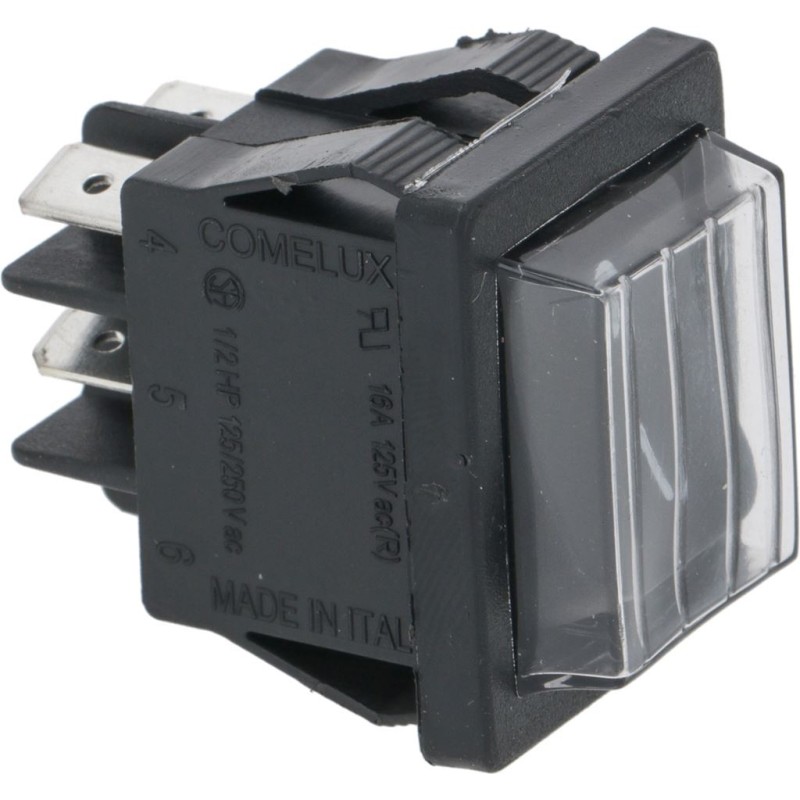 BIPOLAR SWITCH BLACK 16A 250V