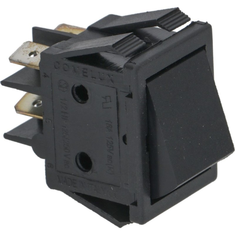 BIPOLAR SWITCH BLACK 16A 250V