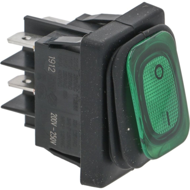 BIPOLAR SWITCH GREEN 16A 250V