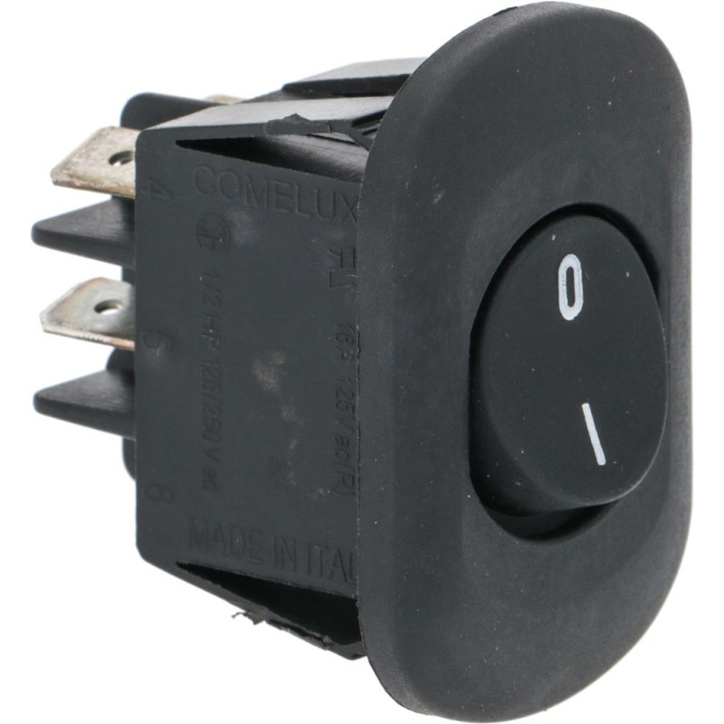 BIPOLAR SWITCH BLACK 16A 250V