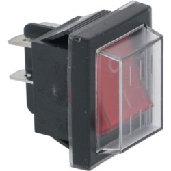 BIPOLAR SWITCH RED 16A 250V