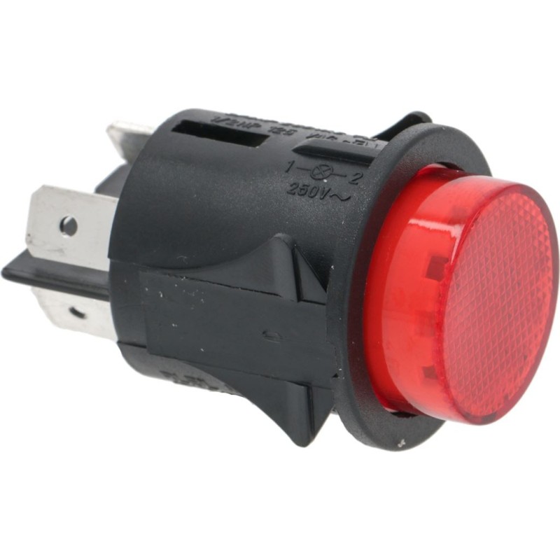 INTERRUTTORE BIPOLARE ROSSO 16A 250V