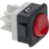 SWITCH 2 POLE RED 16A 250V