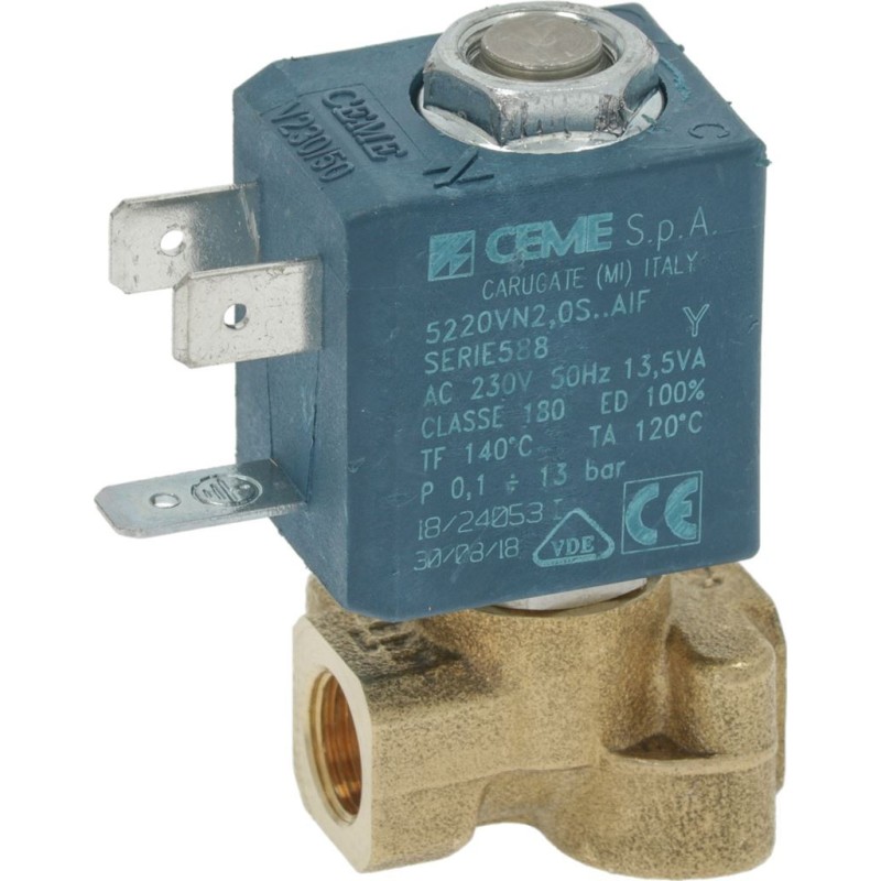 SOLENOID VALVE CEME 2WAY  18F 230V