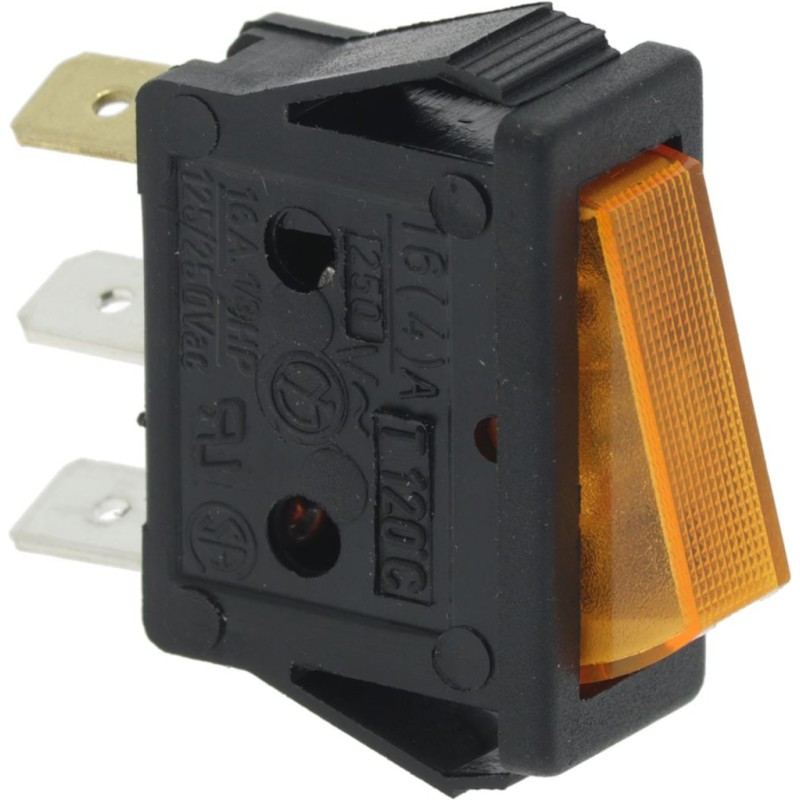 SWITCH 1POLE ORANGE 16A 250V