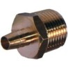 HOSE END FITTING  18M  27 BRASS