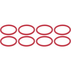 KIT OR GASKET 140 SILICONE RED 8PCS