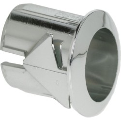 ELLIPT PUSHBUTT HOUSING 17X13MM CHR