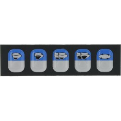 PUSHBUTTON PANEL MEMBRANE 5 BUTTONS