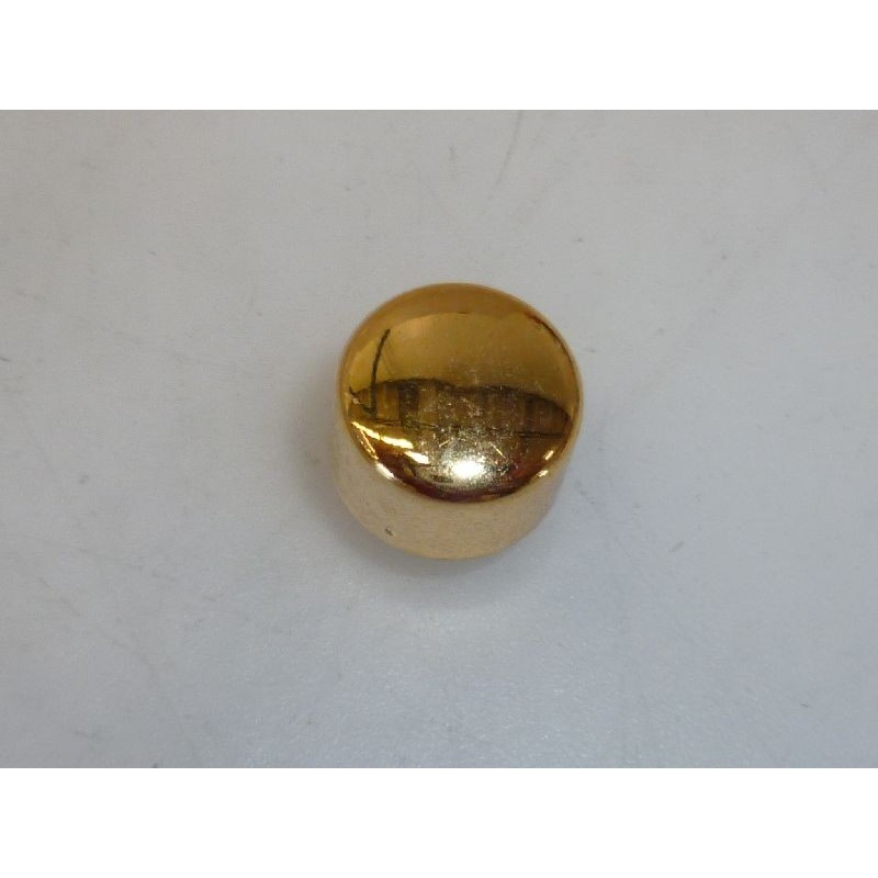 CONVEX BUTTON  12 MM METALLISED GOLD