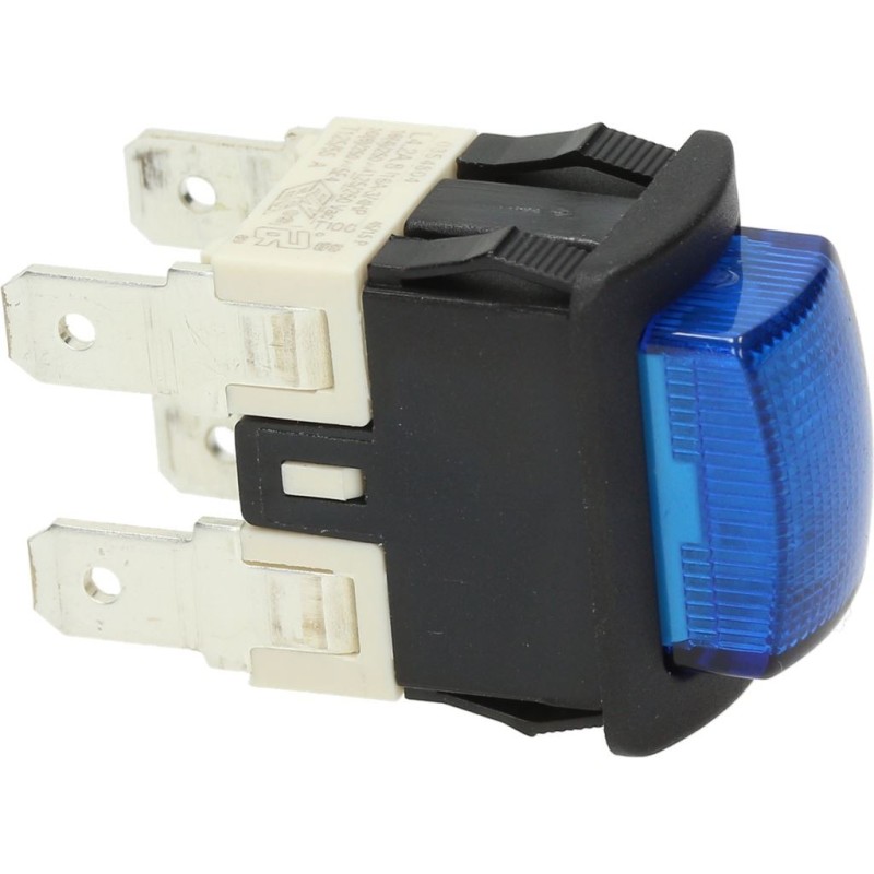 DOUBLEPOLE SWITCH BLUE 16A 250V