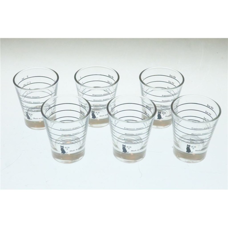 SET OF 6 SCREENPRINTED GLASSES 2260 ML