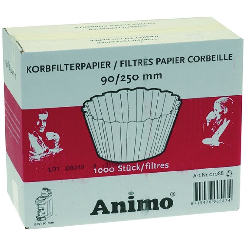 BASKET PAPER FILTER  90250 MM 1000PCS