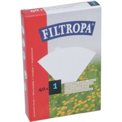 FILTROPA BLEACHED PAPER FILTERS 1 40