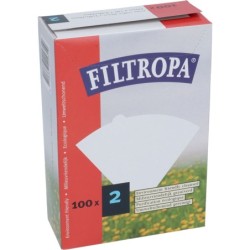 FILTROPA BLEACHED PAPER FILTERS 2 100
