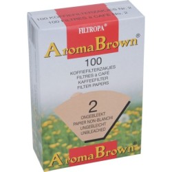 FILTROPA AROMA BROWN PAPER FILTERS 2 100
