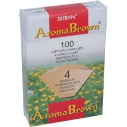 FILTROPA AROMA BROWN PAPER FILTERS 4 100