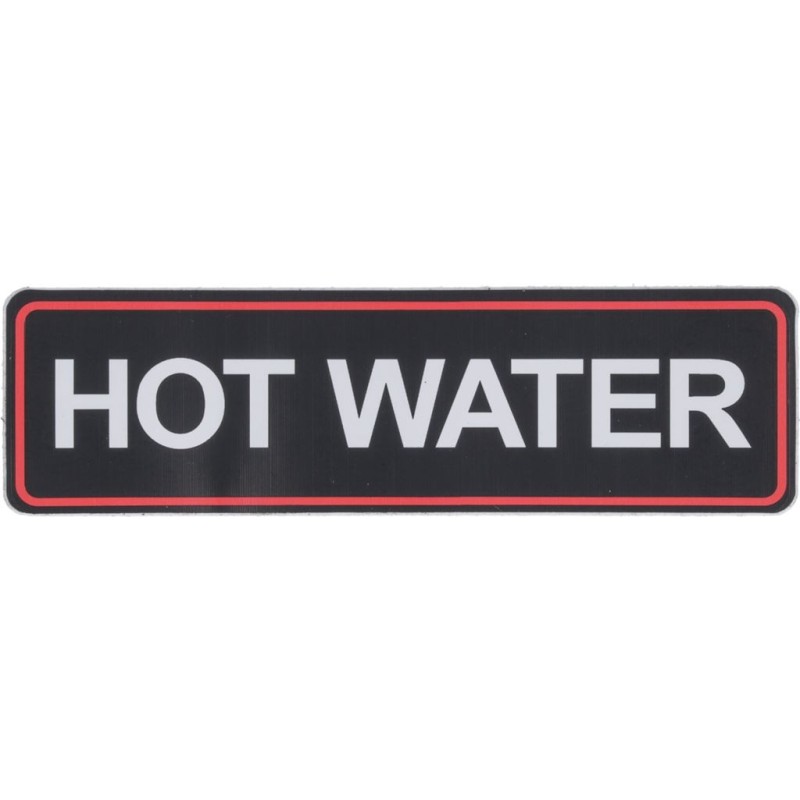 ADHESIVE LABEL HOT WATER