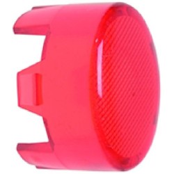 LAMP CAP OVAL RED 15X11 MM