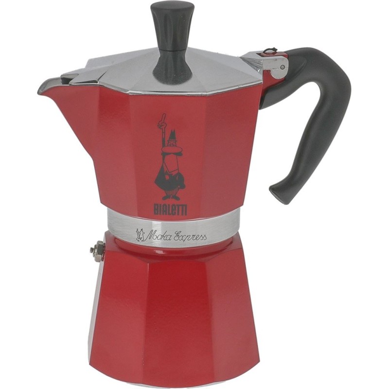 MOKA EXPRESS 6 CUPS RED BIALETTI