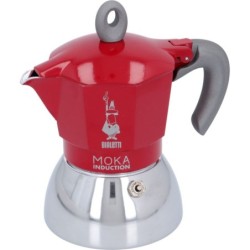 MOKA INDUCTION 4 CUPS RED...