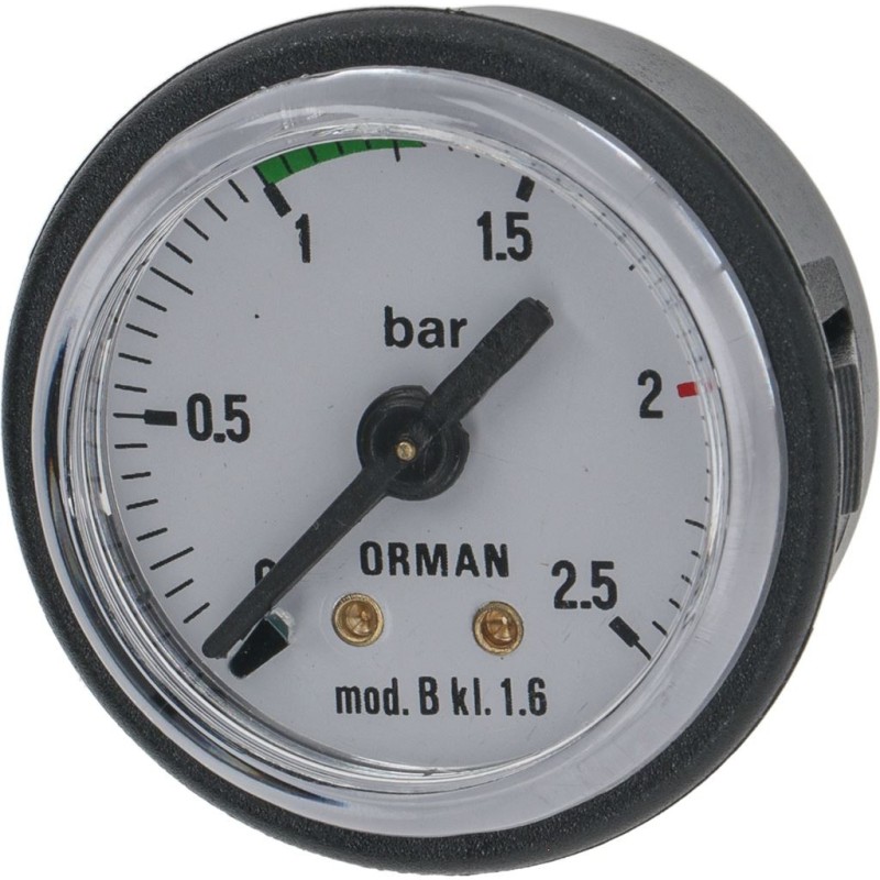 BOILER PRESSURE GAUGE  40 MM 025 BAR