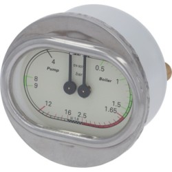 MANOMETER DOUBLE SCALE