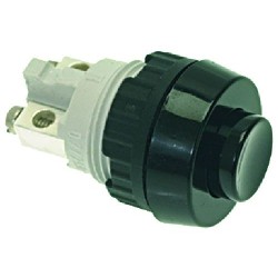 BLACK SINGLE POLE PUSHBUTTON 07A 250V