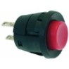 RED SINGLE POLE PUSHBUTTON 250V 2A