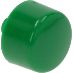 GREEN ROUND CAP  12 MM