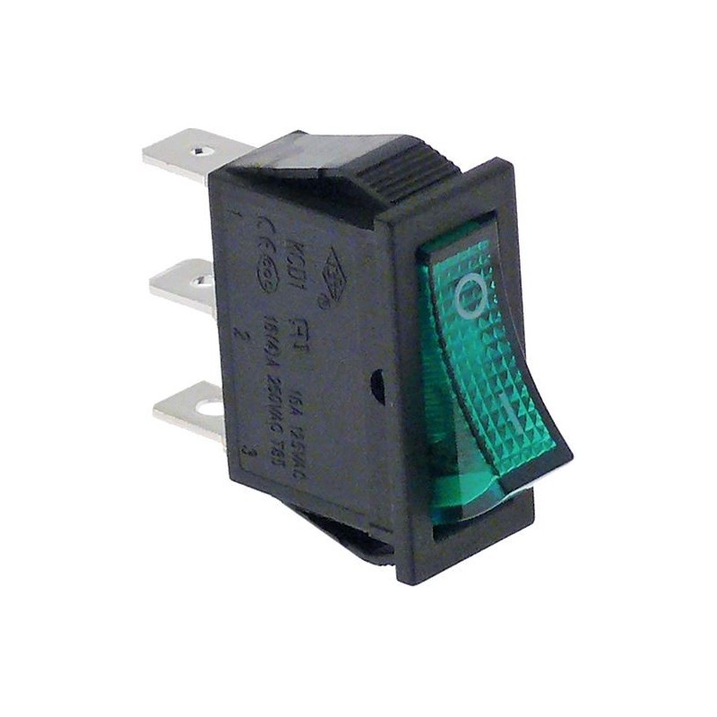 SWITCH 1POLE GREEN 16A 250V