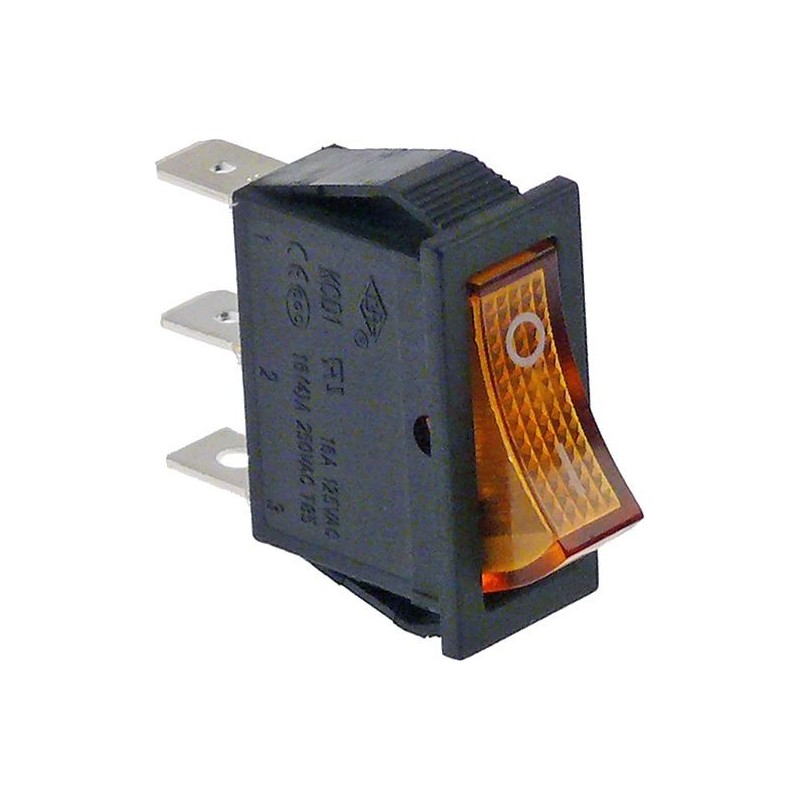 SWITCH 1POLE ORANGE 16A 250V