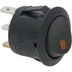 SWITCH BLACK SINGLEPOLE10A 250V