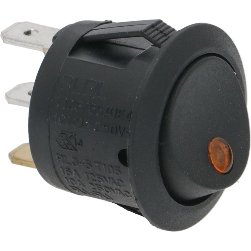 INTERRUTTORE UNIPOLARE NERO 10A 250V