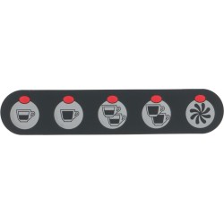 PUSHBUTTON PANEL DIAPHRAGM 5 BUTTONS