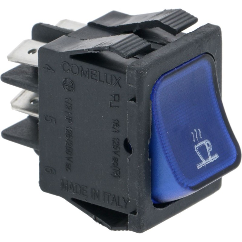 BLUE BIPOLAR SWITCH 16A 250V